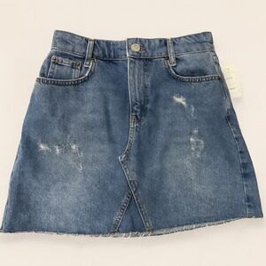 NWT BDG Urban Outfitters Distressed Denim Mini Skirt Small